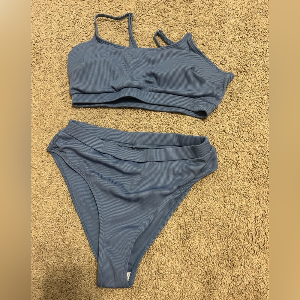 Cupshe Bikini Set for Women Ribbed